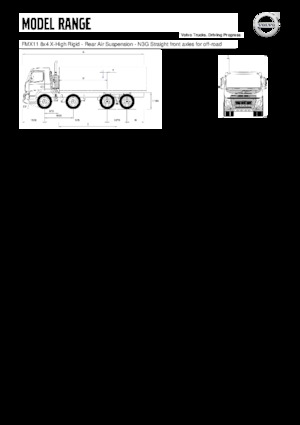 Твърдо шаси Volvo Trucks FMX11.330 8x4 X-High Rigid