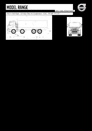 Твърдо шаси Volvo Trucks FMX11.350 8x6 Rigid - XX-High