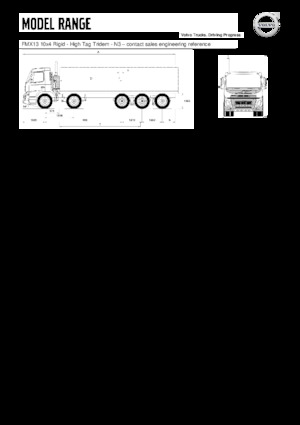 Твърдо шаси Volvo Trucks FMX13.420 10x4 Rigid - High Tag Tridem