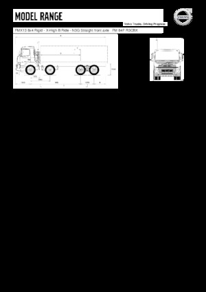 Твърдо шаси Volvo Trucks FMX13.420 8x4 Rigid - X-High B Ride