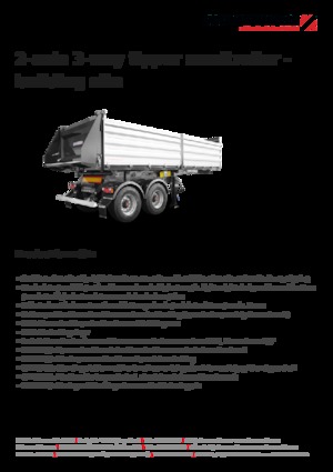 Полуремаркета за самосвали Schwarzmüller 2-axle 3-way tipper semitrailer - building site - reinforced
