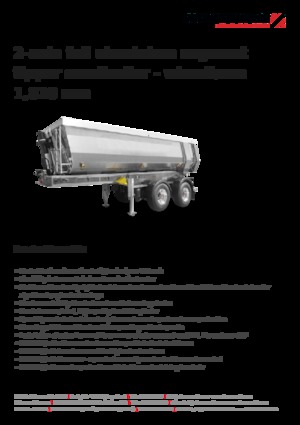 Полуремаркета за самосвали Schwarzmüller 2-axle full aluminium segment tipper semitrailer - wheelbase 1,810 mm