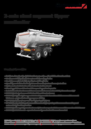 Полуремаркета за самосвали Schwarzmüller 2-axle steel segment tipper semitrailer - wheelbase 1,810 mm