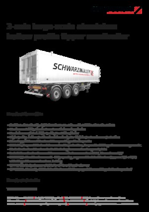 Полуремаркета за самосвали Schwarzmüller 3-axle large-scale aluminium hollow profile tipper semitrailer