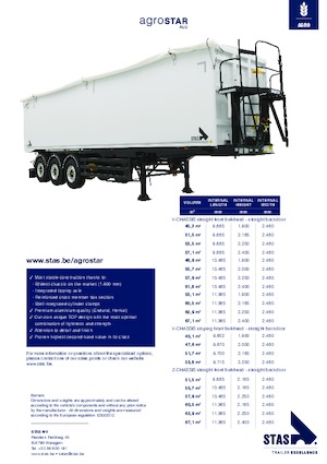 Полуремаркета за самосвали Stas Agrostar