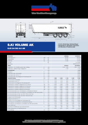 Полуремаркета за самосвали Schmitz Cargobull S.KI LIGHT 24 SG 9.6 AK
