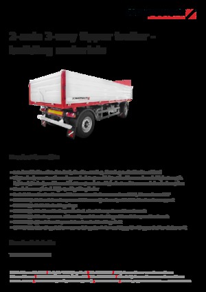 Ремаркета за самосвали Schwarzmüller 2-axle 3-way tipper trailer - building materials