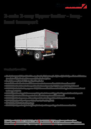 Ремаркета за самосвали Schwarzmüller 2-axle 3-way tipper trailer - building site