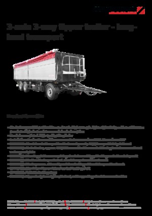 Ремаркета за самосвали Schwarzmüller 3-axle 3-way tipper trailer - building site