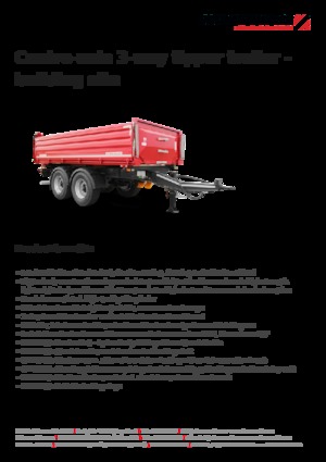 Ремаркета за самосвали Schwarzmüller Centre-axle 3-way tipper trailer - building site