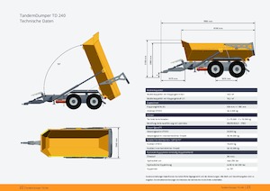 Ремаркета за самосвали Zandt TD 240