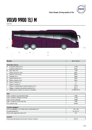 Автобуси за туристически автобуси Volvo Buses 9900 13.1