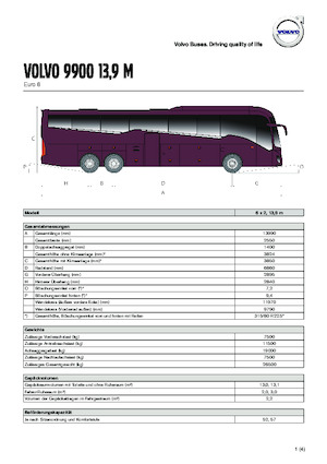 Автобуси за туристически автобуси Volvo Buses 9900 13.9