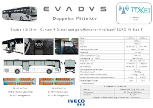 Автобуси за туристически автобуси Iveco Evadys 13m 