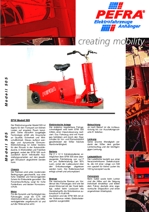 Теглещи трактори PEFRA 505