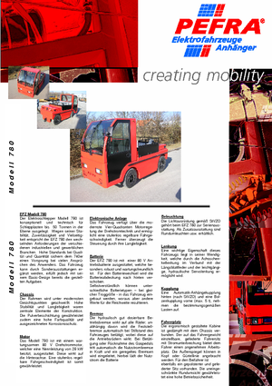 Теглещи трактори PEFRA 780