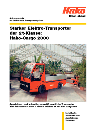 Теглещи трактори Hako Cargo 2000