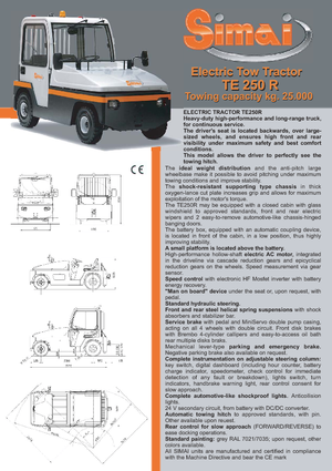 Теглещи трактори Simai TE 250 R