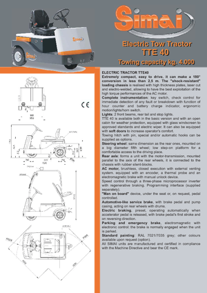 Теглещи трактори Simai TTE 40 ac