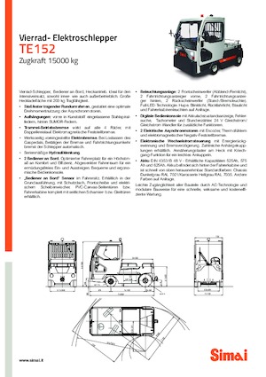 Теглещи трактори Simai TE 152