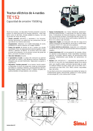 Теглещи трактори Simai TE 152
