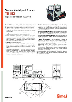 Теглещи трактори Simai TE 152