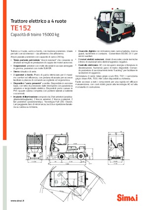 Теглещи трактори Simai TE 152