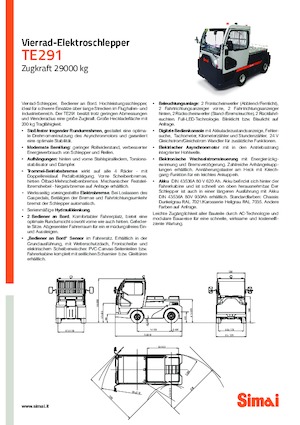 Теглещи трактори Simai TE 291