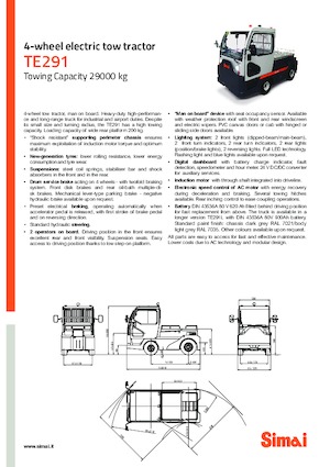 Теглещи трактори Simai TE 291