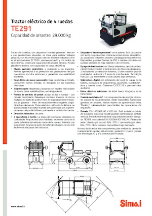 Теглещи трактори Simai TE 291