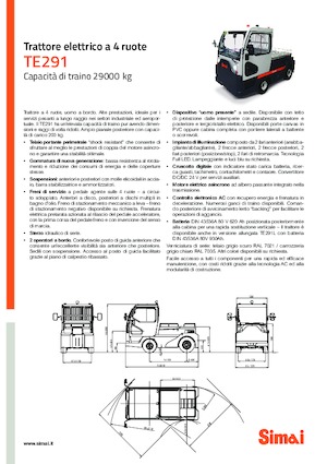 Теглещи трактори Simai TE 291