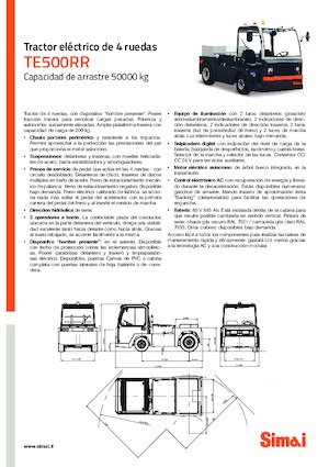Теглещи трактори Simai TE 500 RR