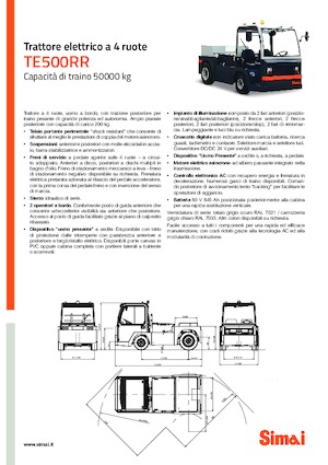 Теглещи трактори Simai TE 500 RR