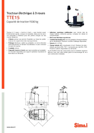 Теглещи трактори Simai TTE 15