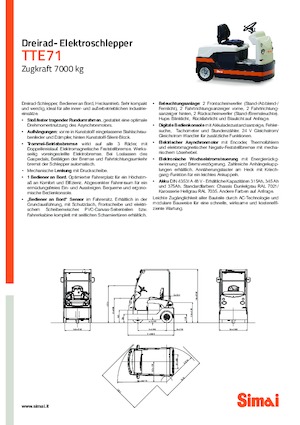 Теглещи трактори Simai TTE 71