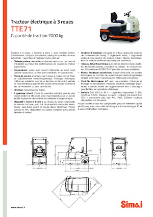 Теглещи трактори Simai TTE 71
