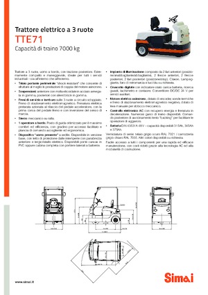 Теглещи трактори Simai TTE 71