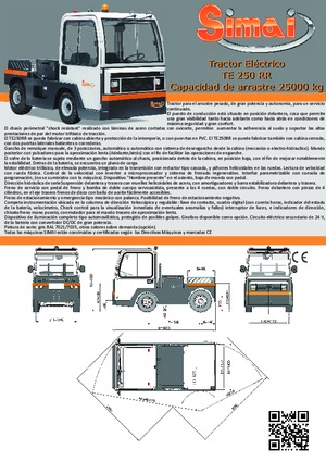 Теглещи трактори Simai TE 250 RR