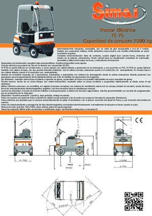 Теглещи трактори Simai TE 70 ac