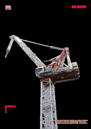 Кулокран - тролейна стрела - горно въртене Terex Comedil (Zeppelin) CTL 140-10