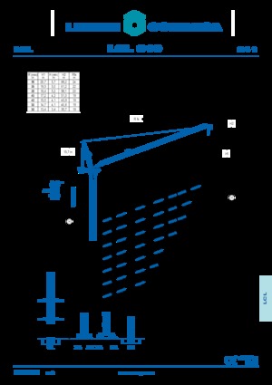Кулокран - товароподемна накланяща се стрела - горно въртене Comansa LCL 310