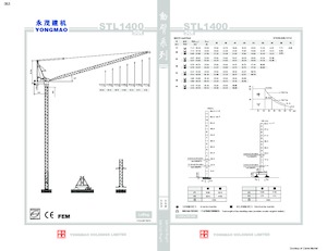 Кулокран - товароподемна накланяща се стрела - горно въртене Yongmao STL1400