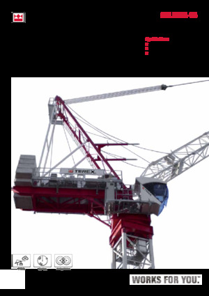 Кулокран - товароподемна накланяща се стрела - горно въртене TEREX CRANES CTL 260A-18