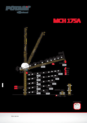 Кулокран - товароподемна накланяща се стрела - горно въртене Potain MCH 175 A