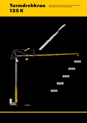 Кулокран - тролейна стрела - долно въртене Liebherr 125 K