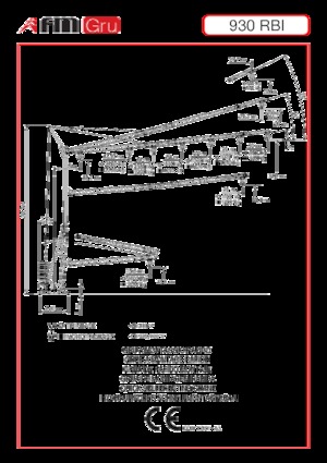 Кулокран - тролейна стрела - долно въртене FM-Gru 930 RBI