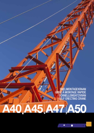 Кулокран - тролейна стрела - долно въртене Arcomet A 40