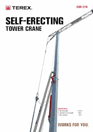 Кулокран - тролейна стрела - долно въртене Terex Comedil (Zeppelin) CBR 21 H