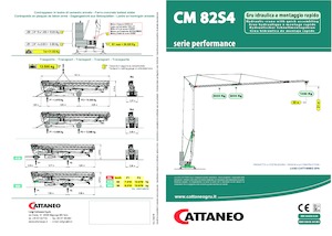Кулокран - тролейна стрела - долно въртене Cattaneo CM 82S4 