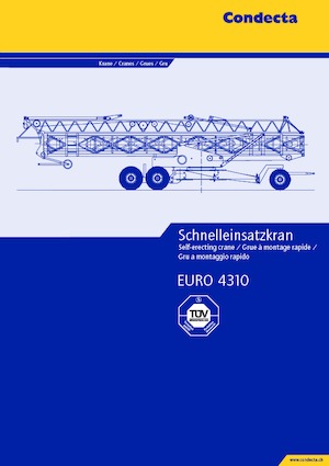 Кулокран - тролейна стрела - долно въртене Condecta E 4310